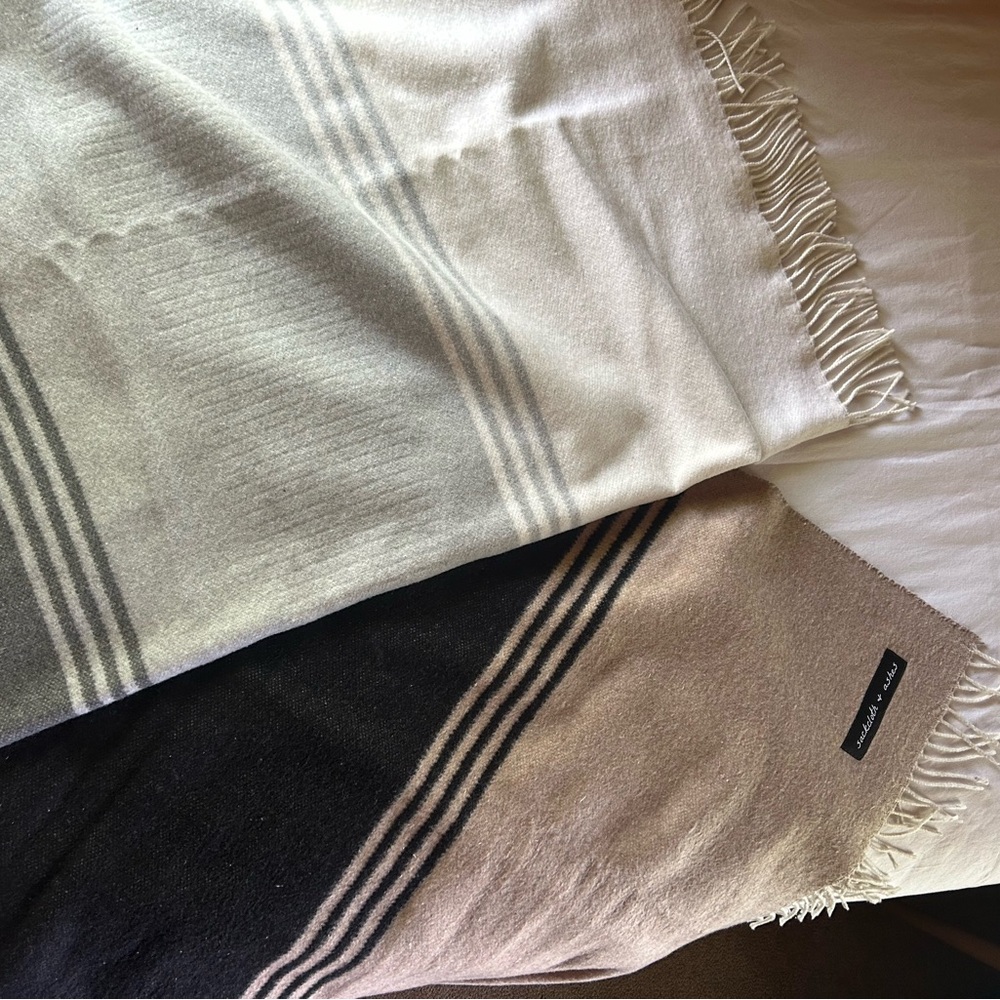 Sackcloth + Ashes Striped Throw Blanket